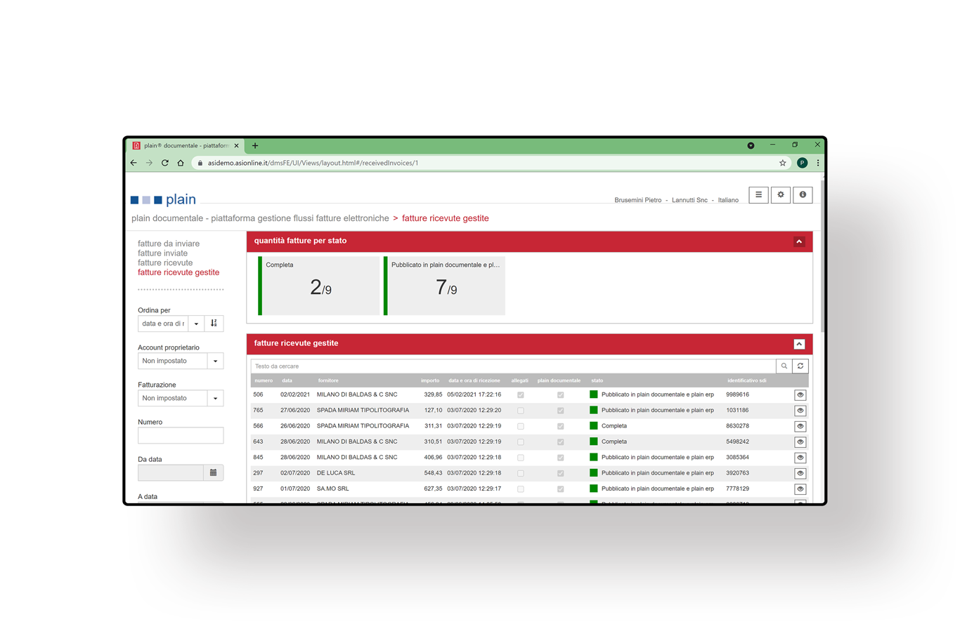 piattaforma plain erp