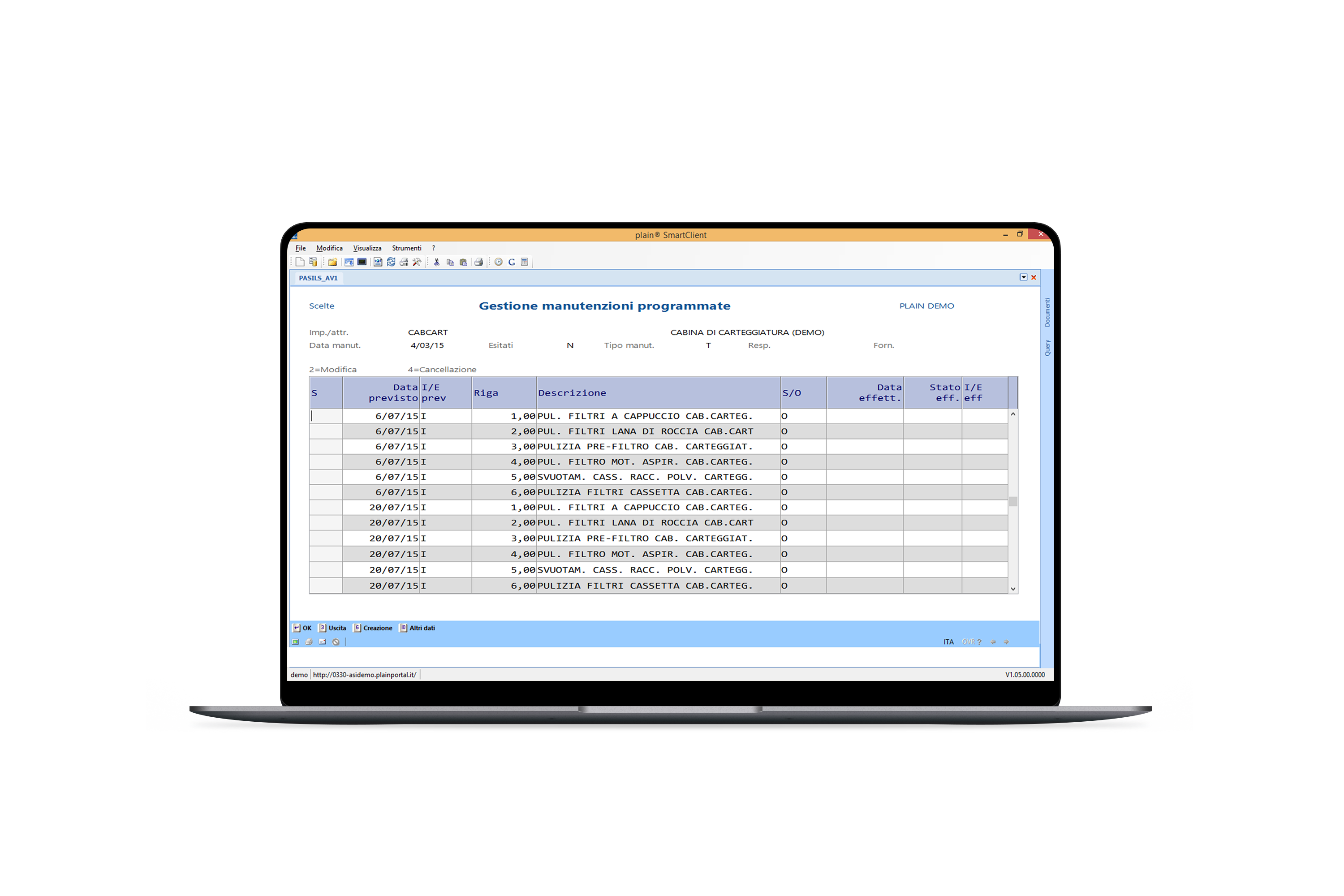 plain erp industria manutenzioni